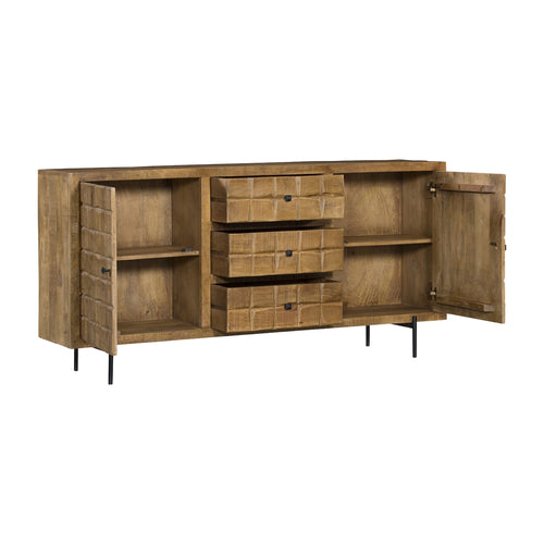 StarFurn Dressoir Brandy - Naturel Mangohout - 160x40x90cm - vtwonen shop