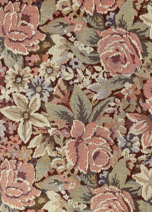 ESTAhome fotobehang geborduurd bloemmotief roze en groen - 200 x 279 cm - 159409 - vtwonen shop