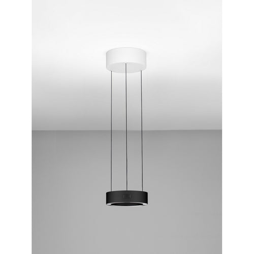 Nova Luce AFI Cilindrische hanglamp voor aan het plafond, zwart, sensor dimbaar, LED, 24W, 1712lm, 3000K
