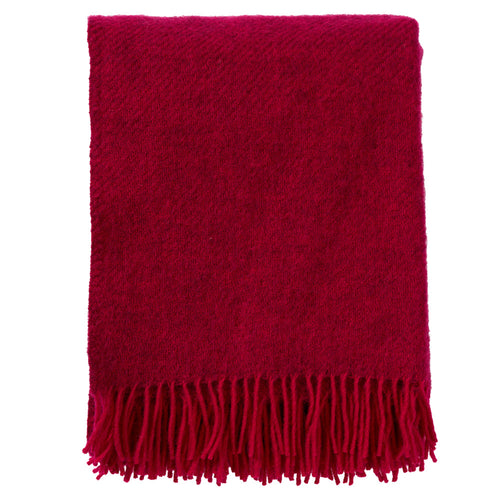 Klippan 100% wollen deken - Gotland - cerise- 130x200cm