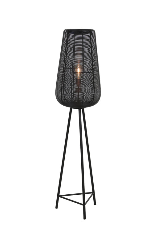 Light & Living vloerlamp ADETA - Ø37x147cm - zwart - vtwonen shop