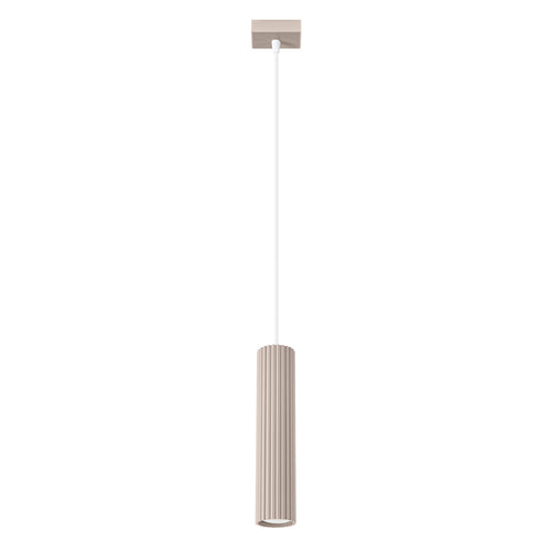 Sollux Lighting Hanglamp KARBON 1 taupe - 8x8x118cm