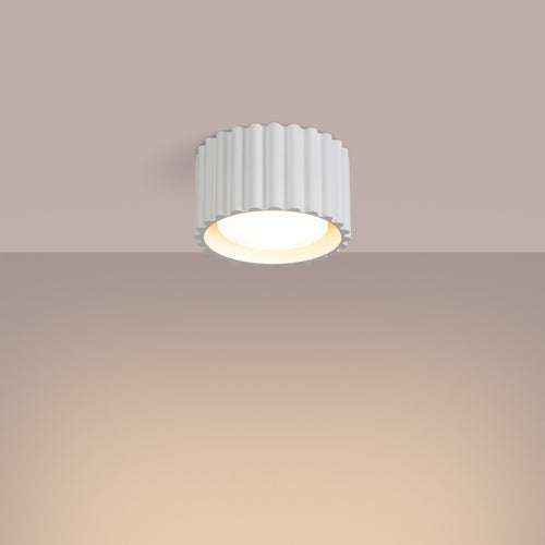 Sollux Lighting Plafondlamp AURA 1 wit Gx53 - 10x10x10cm