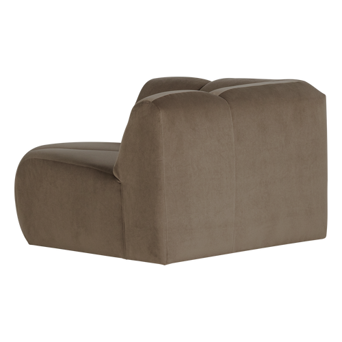 WOOOD hoekelement recht Mojo - Velvet - Taupe - 74x105x105
