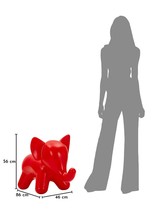 Mauro Ferretti kruk - 86x46x56 cm - rood