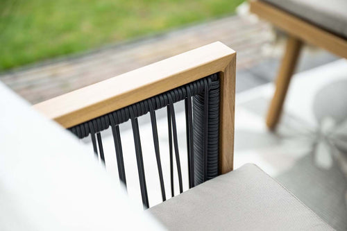 Decala lounge-diningset -5-delig-aluminium-light teak look-desert sand - vtwonen shop