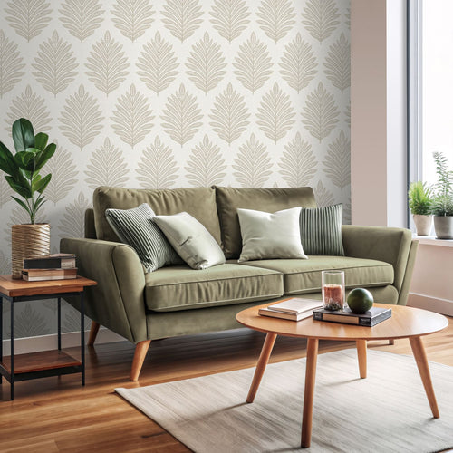 Sanders & Sanders behang bladeren beige - 53 cm x 10 m - 641011