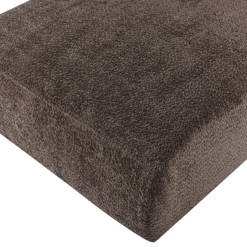 WOOOD chaise longue bank links Mojo Base - Wollig - Bruin - 74x112x162