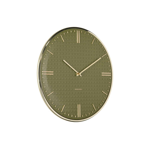 Karlsson wandklok Riqueza - groen - Ø35cm