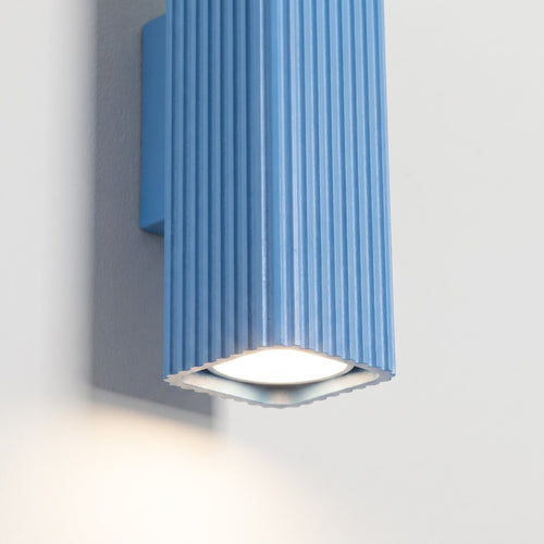 Sollux Lighting Wandlamp RAYO 20 azuurblauw - 6x8x20cm