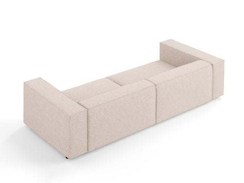Cosmopolitan Design Bank Arendal 4-zits, chenille, beige - 102x244x70cm
