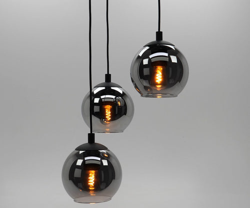 Profijt Meubel Hanglamp Bincerro taupe 3-lichts cluster Profijt Meubel Hanglamp Bincerro taupe 3-lichts cluster