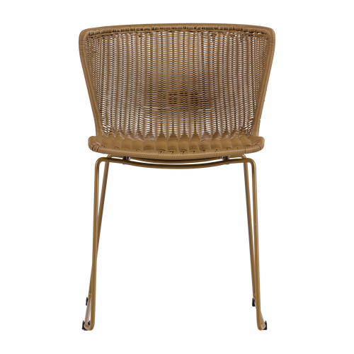 WOOOD tuinstoelen Wings - Honinggeel - Kunststof - 78x55x54 - Set van 2