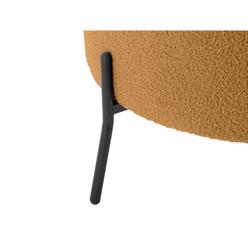 Leitmotiv stoel Noble Teddy Curl - bruin - 75x73x73cm