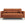 Cosmopolitan Design Bank Bali 2-zits, structurele stof, baksteen - 96x152x75cm