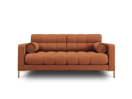 Cosmopolitan Design Bank Bali 2-zits, structurele stof, baksteen - 96x152x75cm