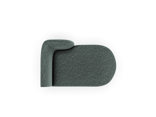 Micadoni - Rechter chaise longue "Miley" chenille, olie - 156x90x70cm