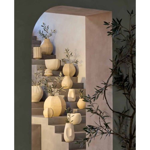 Light & Living bloempot Melis - wit - Ø37cm