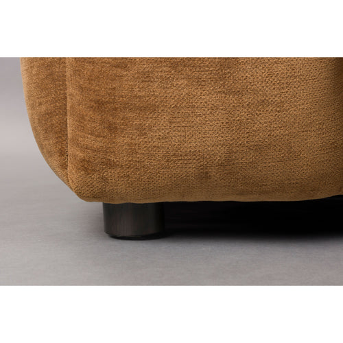 Dutchbone Hackman 4,5-zitsbank Velours Cognac Bruin - vtwonen shop