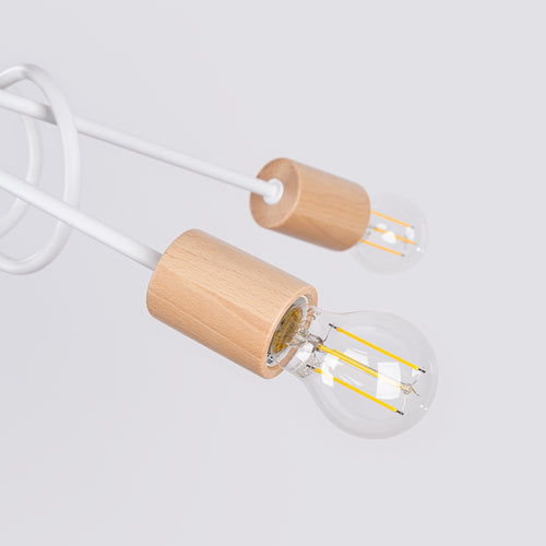 Sollux Lighting Kroonluchter EMBER 5 wit - 15x61x26cm