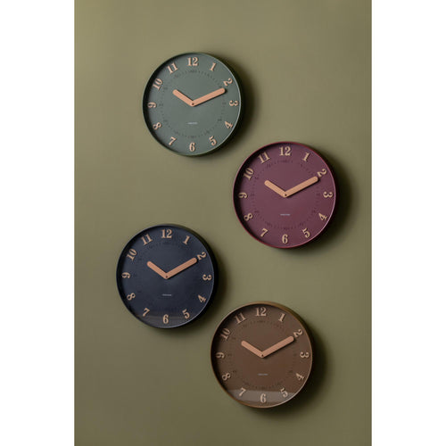 Karlsson wandklok Amena - zwart - Ø40cm