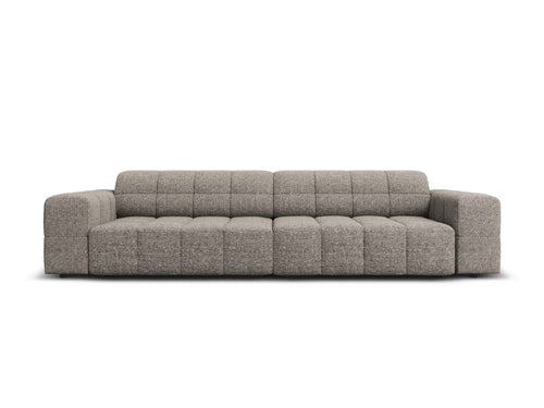 Cosmopolitan Design Bank Chicago 4-zits, chenille grijs - 102x252x78cm