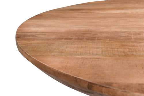 Livingfurn eetkamertafel Jesper Round - 120cm - mangohout