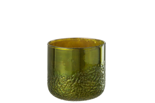 J-Line windlicht Spiegel - glas - groen - medium - vtwonen shop