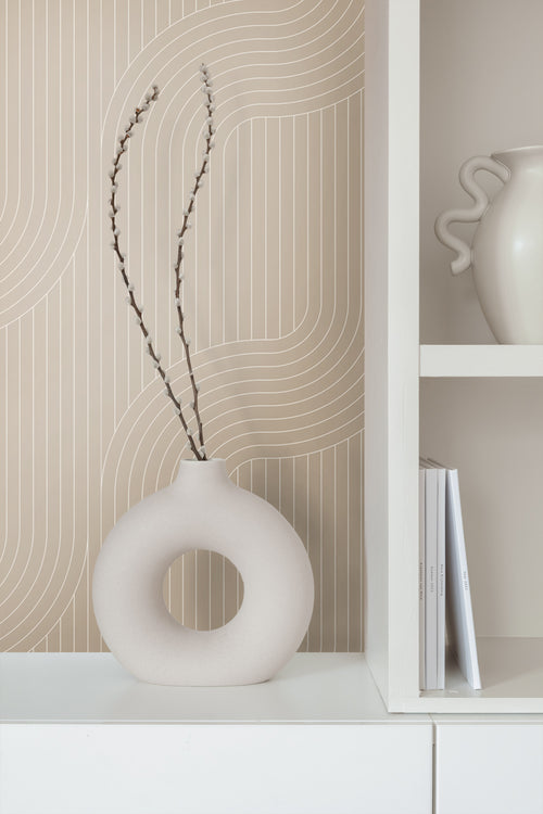 Origin Wallcoverings behang grafisch motief beige - 50 x 900 cm - 347964 - vtwonen shop