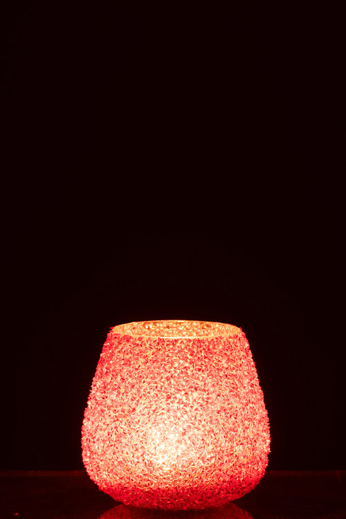 J-Line kaarshouder Kralen - glas - oranje - medium - vtwonen shop