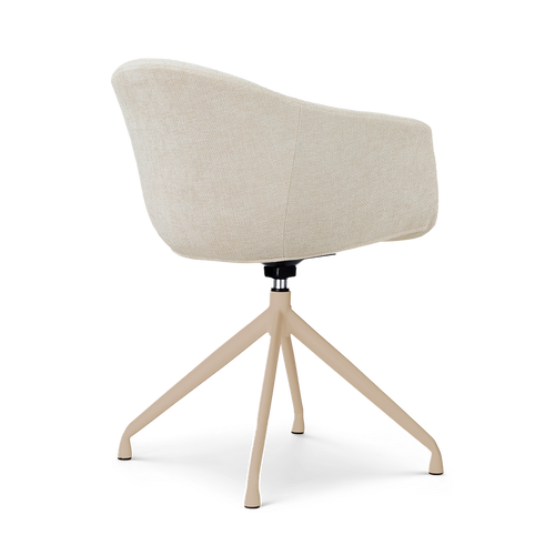 Nolon Nola-Otis draaibare eetkamerstoel cottonbeige beige onderstel