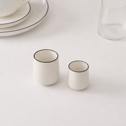 S|P Collection - Kom/beker 9cl wit Studio Base - Set van 4