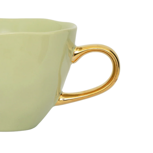 Urban Nature Culture Good Morning kopje Cappuccino/Tea - Pale Green - 11x8cm