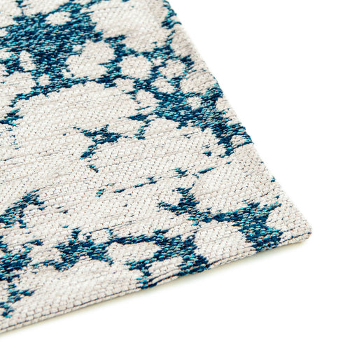 Lola&Moi vloerkleed Skipper Blue - wit -240x340cm - vtwonen shop