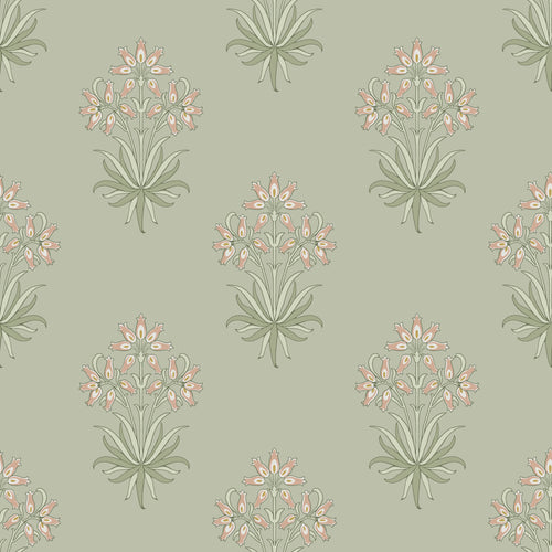 William Morris at Home Vliesbehang - Hyacinth Flower Peony & Sage