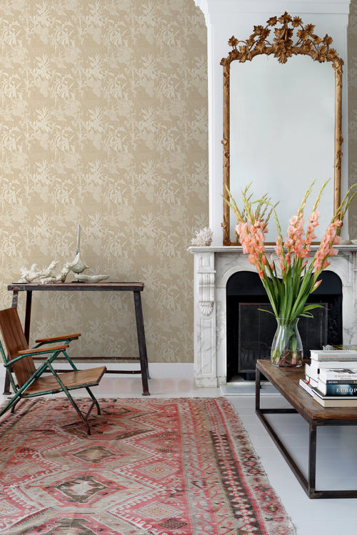 ESTAhome behang tropische bladeren lichtbeige - 50 x 900 cm - 139888 - vtwonen shop