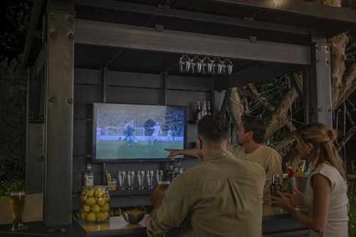 Keter Bar Gazebo - Buitenbar met overkapping - 200x230x238cm - Antraciet/Walnut - vtwonen shop