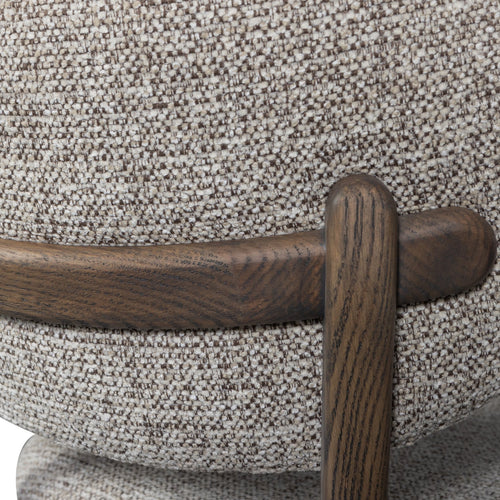 WOOOD eetkamerstoelen Udar Houten Frame - Donkerbruin - Set van 6