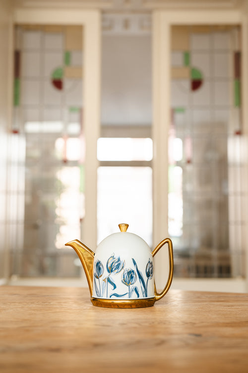 Bredemeijer - Theepot jubileum Cosy Manto 1,0L goud/tulp - Limited Edition