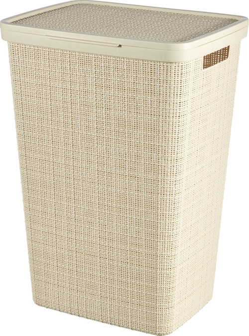 Curver Jute Wasmand met deksel - 58L - Gebroken wit - vtwonen shop