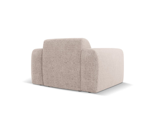 Cosmopolitan Design Fauteuil Nolio 2-zits, chenille, beige - 95x105x72cm