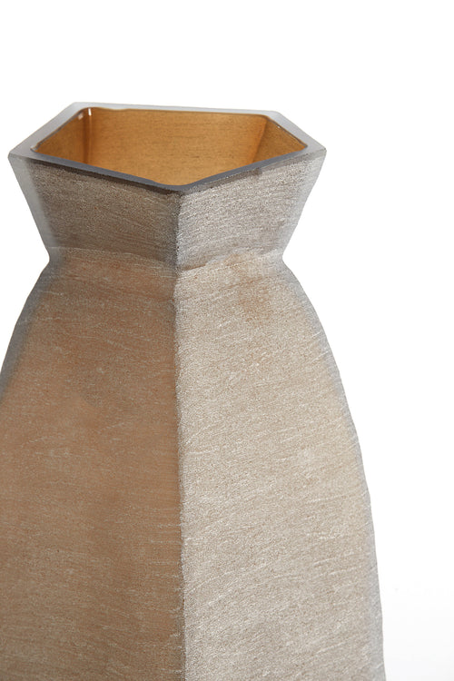 Light & Living vaas VELIKO - 24.5x22.5x50.5cm - bruin - vtwonen shop