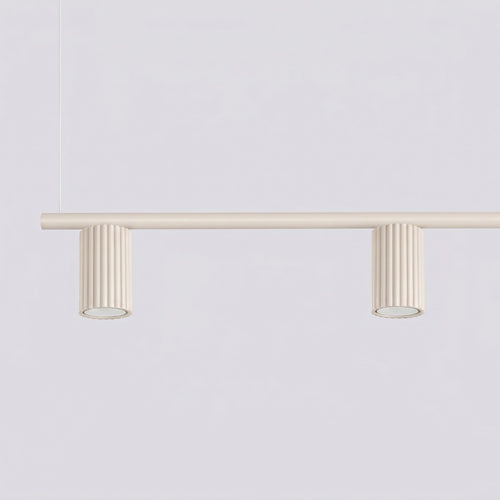 Sollux Lighting Kroonluchter KARBON 4 beige - 122x6,5x212cm