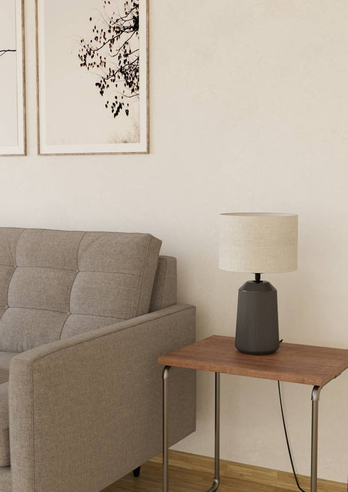 EGLO tafellampen Capalbio - e27 - keramiek - grijs - vtwonen shop