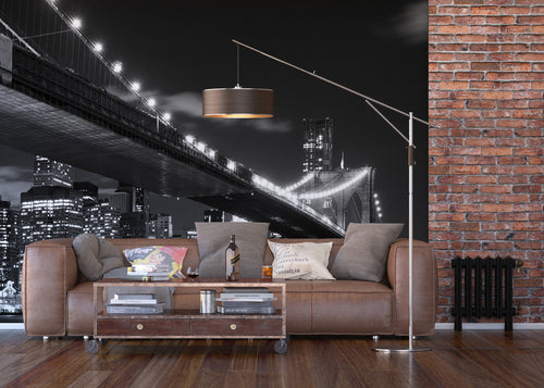 Sanders & Sanders fotobehang New york zwart - 360 x 254 cm - 600385 - vtwonen shop