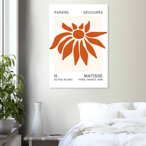 Artfulprints  Matisse – Deep sea dance orange   poster 50x70 cm - vtwonen shop