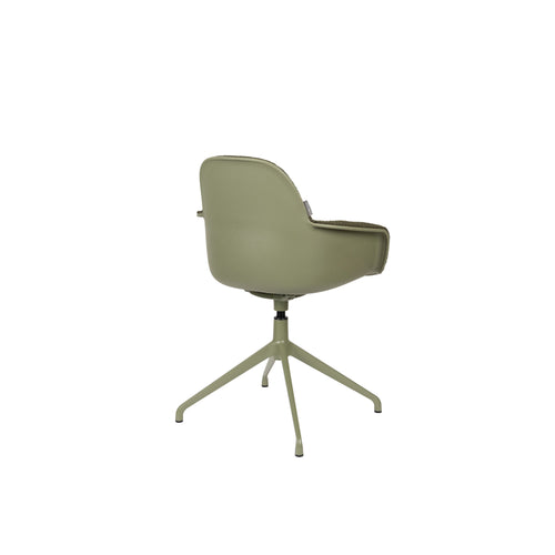 Zuiver Albert Kuip Swivel Eetkamerstoelen Armleuning Groen - Set van 2