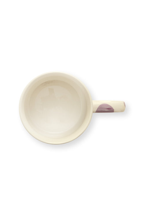 vtwonen - Mokken - Lila - Stippen - Set van 2 - Keramiek - 350ml