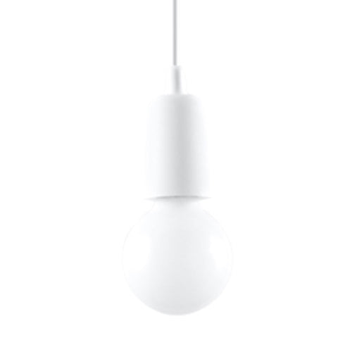 Sollux Lighting Hanglamp DIEGO 1 wit - 9x9x90cm