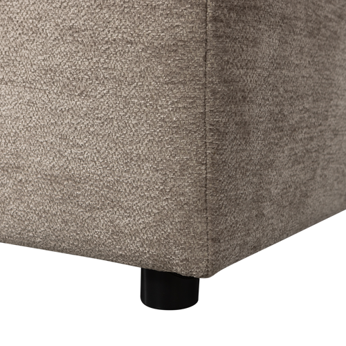 WOOOD chaise longue hoekbank rechts Tibas - Geweven Stof - Zand - 80x280x165 - vtwonen shop